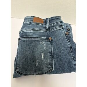 Judy Blue Mid-Rise Boyfriend Fit Distressed Destroyed Jean Sz 3/26 Style #82332